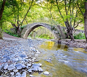 A view kelefos bridge,cyprus photo