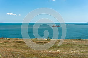 View of the Kerch Strait from Cape Ak-Burun