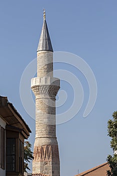 View on Kesik Minare in Old Antalya city