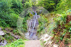 view of Kevin Waterfall e in Adjara in autumn