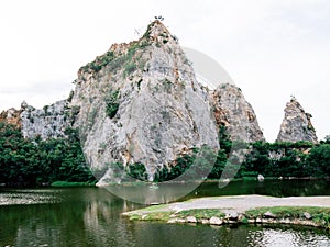 View at Khao Ngu Stone Park, Rocky mountain