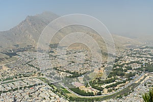 View on Khorramabad and Falak-ol-Aflak Castle. Iran