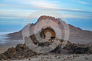 View from Kibo hut, Kilimanjaro