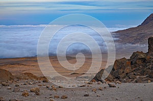 View from Kibo hut, Kilimanjaro