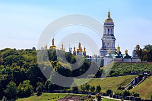 View of Kiev Pechersk Lavra, also known as the Kiev Monastery of the Caves in Ukraine