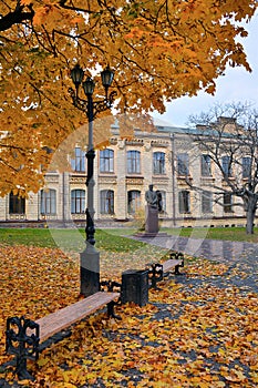 View of Kiev Polytechnic Institute in the fall