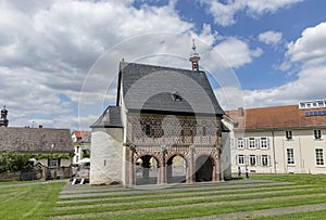 View of the Kingâ€˜s Hall in Lorsch, Hesse, Germany