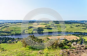 View from Kinnoull Hill of River Tayl - Perth - Scotland