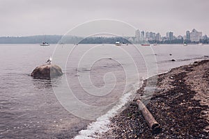 View from Kitsilano Beach in Vancouver