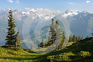 View from Kitzbuheler Alpen to Hohe Tauern photo