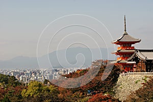 View from Kiyomizu-dera over Kyoto