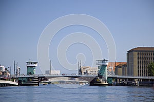 Copenhagen, Denmark - A View of the Knippelsbro Bridge.