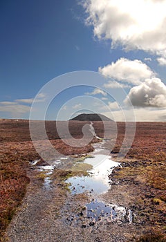 View of Knocknarea Sligo Ireland After the Storm