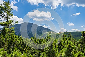 View from Kopa to ÅšnieÅ¼ka mountain top