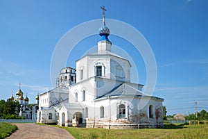 View Kornilevskaya Smolensk, the church of St. Nicholas Monastery in Pereslavl Zaleski. Gold Ring, Russia photo
