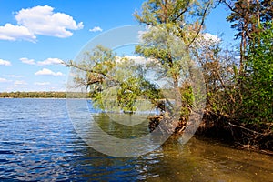 View of Kremenchug reservoir, Ukraine