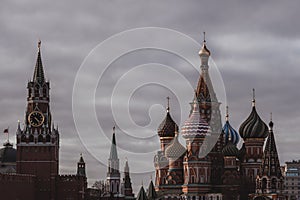 View of the Kremlin on Red Square in Moscow