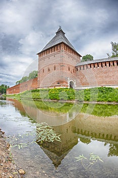 View of the Kremlin wall in Smolensk
