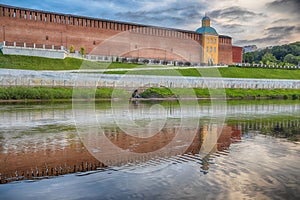 View of the Kremlin wall in Smolensk