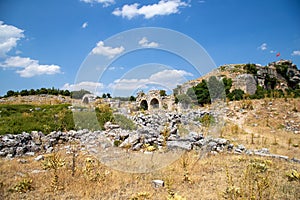 View from the Kremna Ancient City in Bucak, Burdur - Turkey