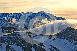 View at Krivan peak from West Tatras