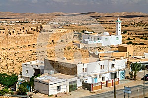 View of Ksour Jlidet, a village in South Tunisia