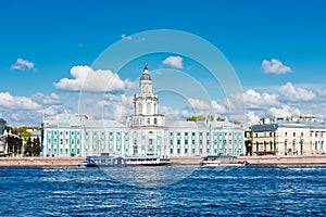 View of the Kunstkamera in Saint Petersburg,