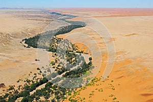 View of the Kuseb river Namib desert, Naukluft National P