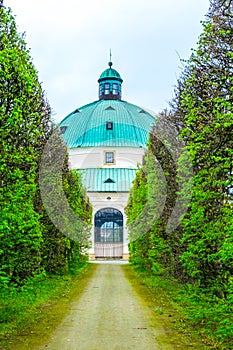 View of the Kvetna zahrada garden in Kromeriz enlisted as the unesco world heritage site....IMAGE