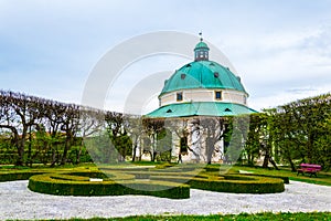 View of the Kvetna zahrada garden in Kromeriz enlisted as the unesco world heritage site....IMAGE