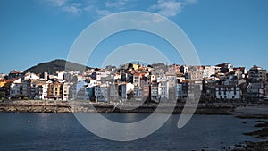 View of La Guardia at home from the ocean, Galicia, Spain.