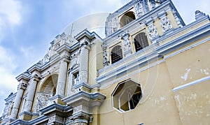 View of La Merced Church in Antigua Guatemala.Guatemala