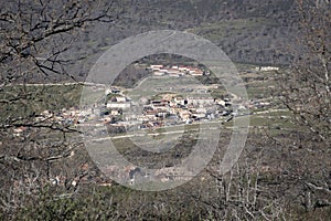 View of La Pradera de Nvalhorno from Cerro del Puerco in Segovia, Castilla y Leon, Spain photo