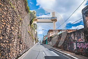 View of Lacerda Elevator in Salvador, Bahia, Brazil.