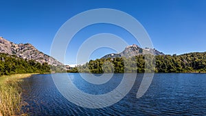 View of Lago Escondido at Circuito Chico - Bariloche, Patagonia, Argentina photo