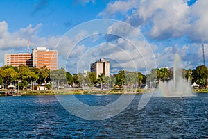 View of Lagoa Laguna in Joao Pessoa, Braz