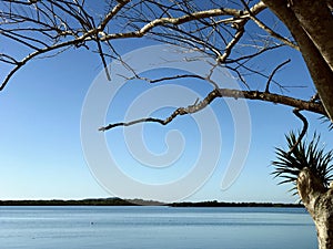 View of the lagoon of Balneario Barra do Sul. photo