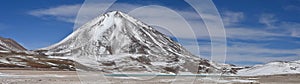 View of Laguna Verde and the Licancabur Volcano, Reserva Eduardo Avaroa, Sud Lipez province, Bolivia photo