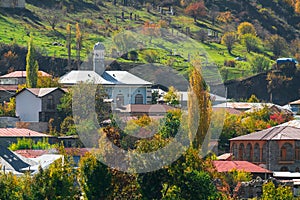 View of Lahij village in Azerbaijan