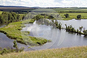 The view of the lake