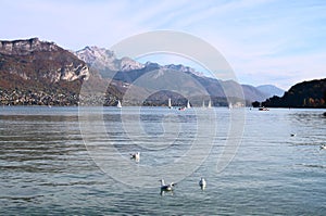 View on lake Annecy