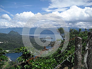 View of Lake Atitlan from The road photo