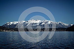 View from lake of Bariloche, Patagonia, Argentina.