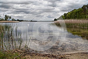 View of lake Biale in Poland