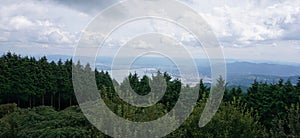 View of Lake Biwa from Mount Hiei