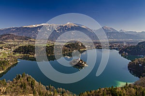 View at Lake Bled from Osojnica