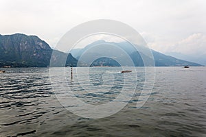 View of Lake Como and Bellagio Town