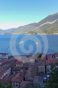 View of Lake Como and Bellagio Town