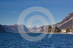 View of the lake Como from Lecco, Italy