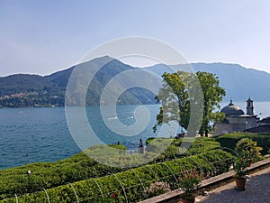 View of Lake Como from Villa Carlotta garden